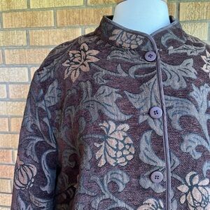 Vintage brown velvet fall jacket